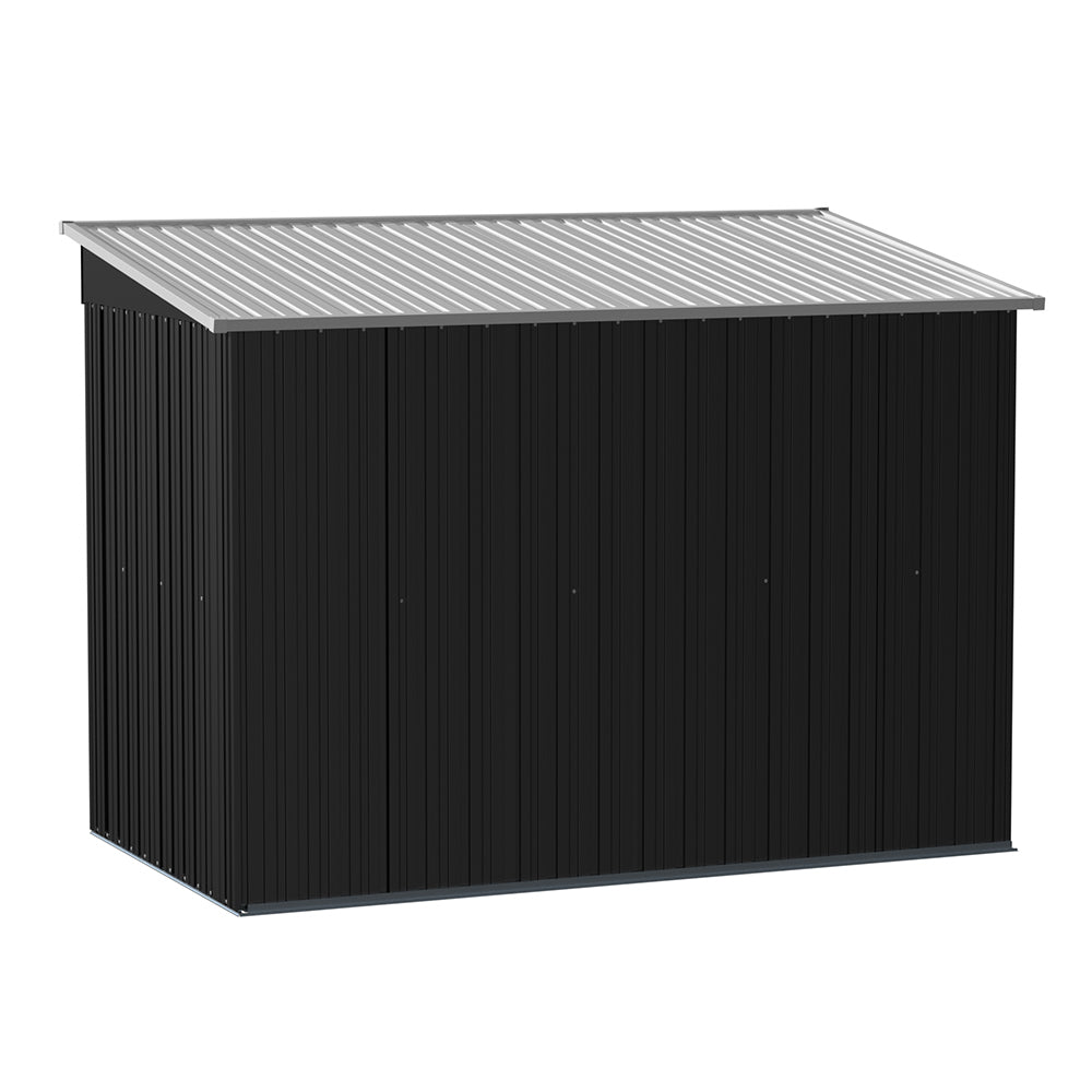 8.5x4ft Garden Metal Storage Shed With Lockable Sliding Doors