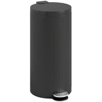Kitchen Bin, 30 Litre Pedal Rubbish Bin With Removable Bucket | Black