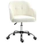 Fluffy Desk Chair For Home Study Bedroom | Cream