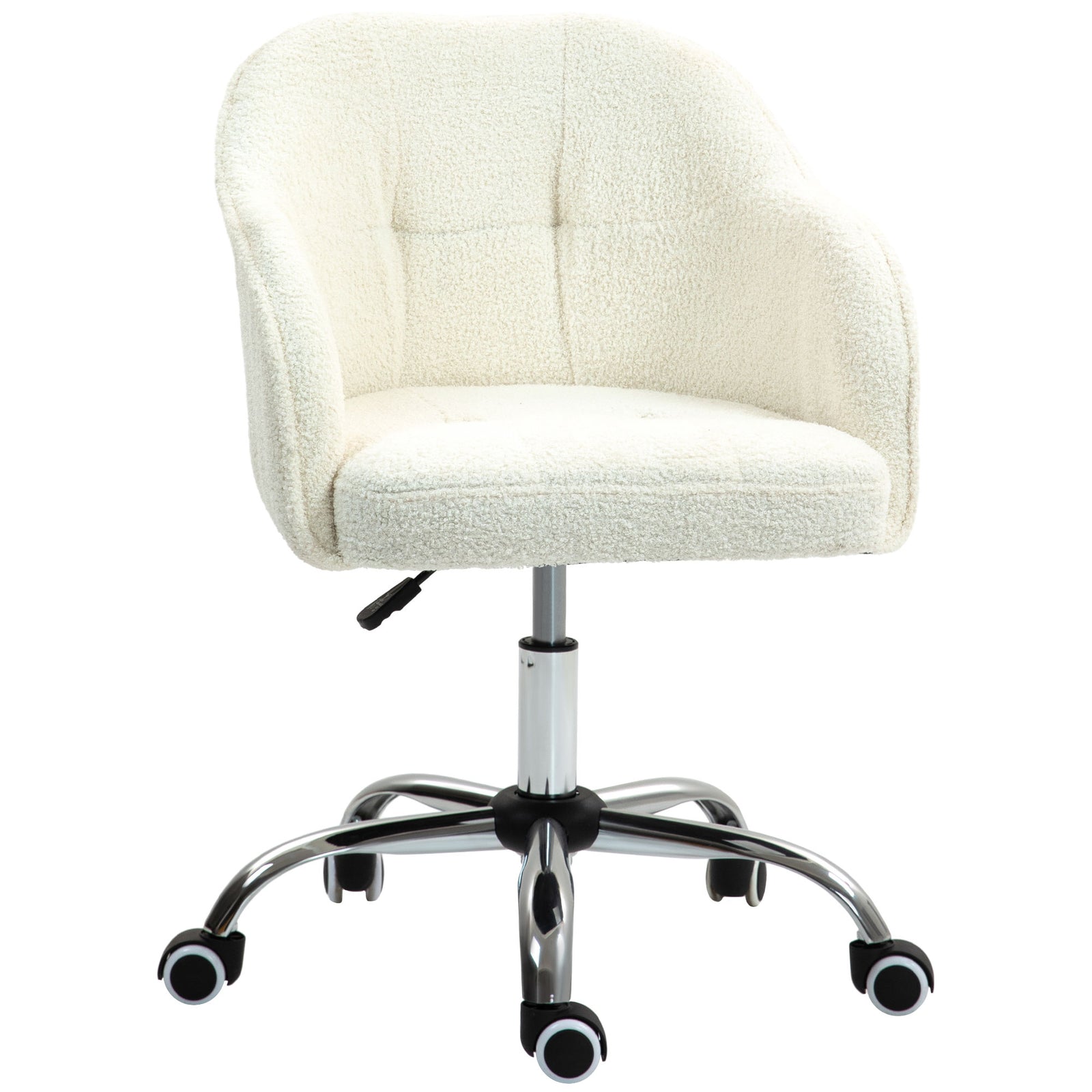 Fluffy Desk Chair For Home Study Bedroom | Cream