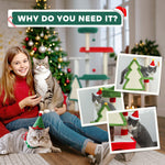 103cm Christmas Cat Tower With Scratching Post And Board, Green