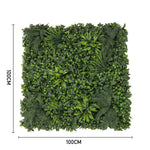 Artificial Plant Hedge Greenery Wall Panel With Assorted Foliage
