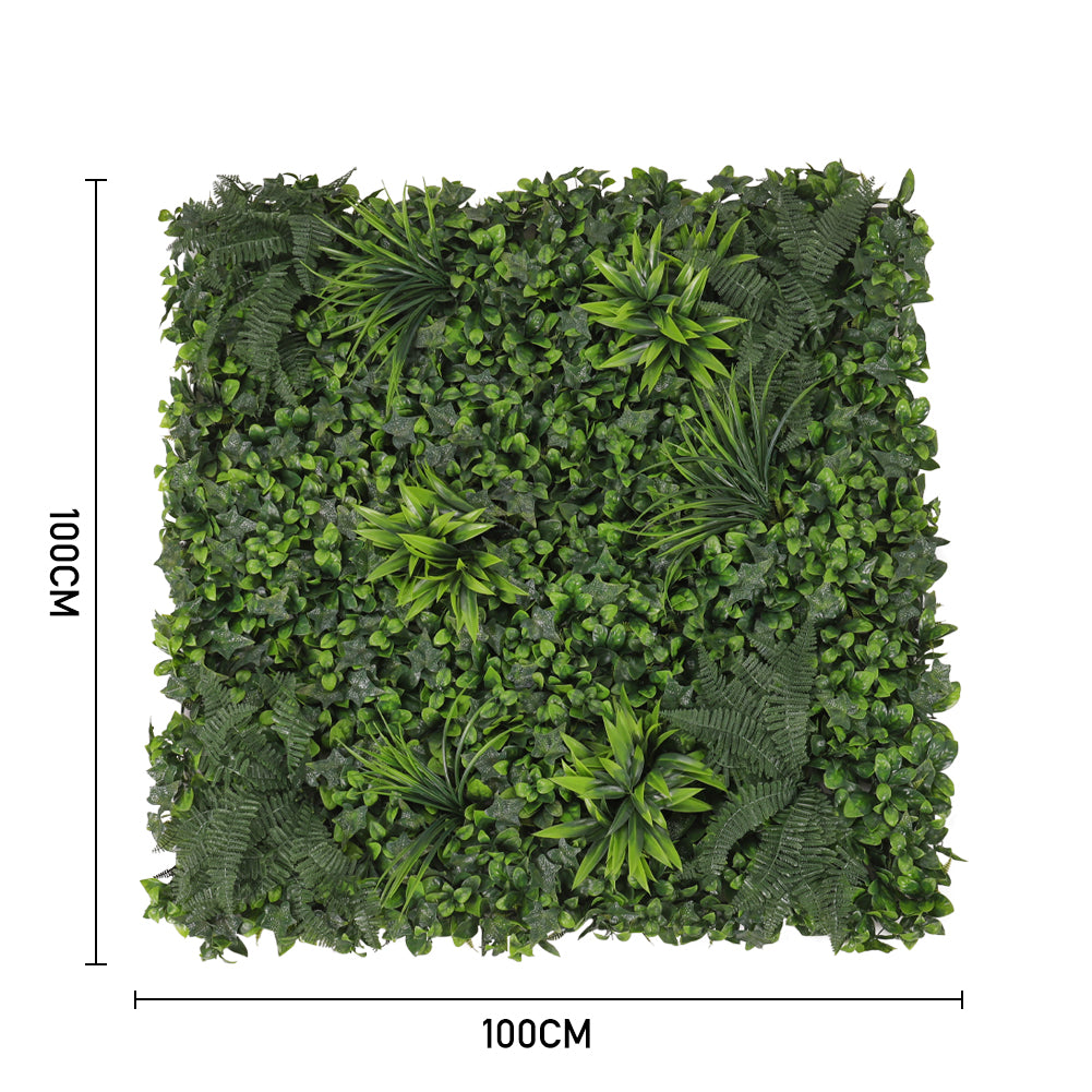 Artificial Plant Hedge Greenery Wall Panel With Assorted Foliage