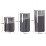 3pcs Flameless Led Candle Set With Remote Control