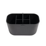 Recycled Large Bathroom Caddy - Six compartments -  Easy to clear removable parts - Made in the UK | Graphite Black