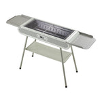 Outdoor Charcoal Bbq Grill With Side Tables & Storage Shelf – 2-in-1 Grill & Barbecue Stove For Camping, Patio, Beach, And Parties