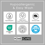 Goose Feather And Down 4.5 Tog Summer Duvet | Super King | White