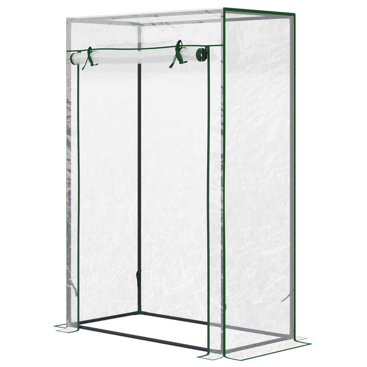 100x50x150cm Greenhouse Pvc Cover W/ Roll-up Door
