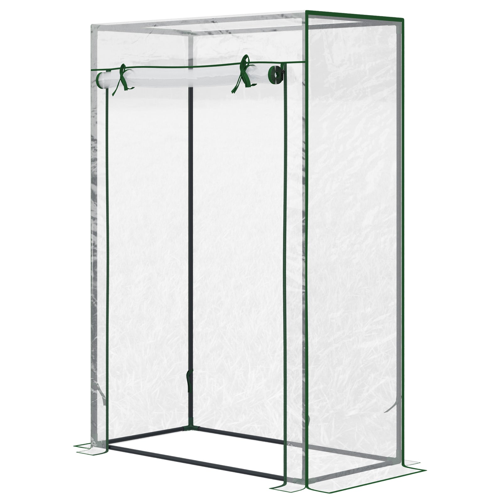 100x50x150cm Greenhouse Pvc Cover W/ Roll-up Door