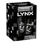 Black Duo And Socks Gift Set For Him, Body Wash And Body Spray | Set of 3