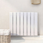 2000w White Electric Ceramic Panel Radiator With Lcd Touch Screen, Wifi Smart Control, 7-day/24-hour Timer & Overheat Protection