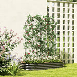 Set Of 2 Metal Garden Trellis, Outdoor Trellis Panels