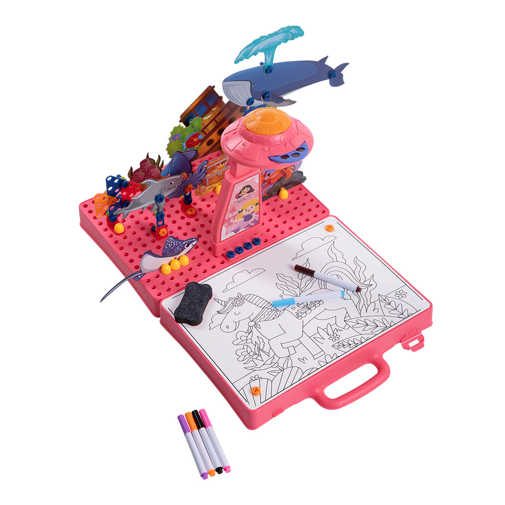 Projector Painting Puzzle Box | Pink
