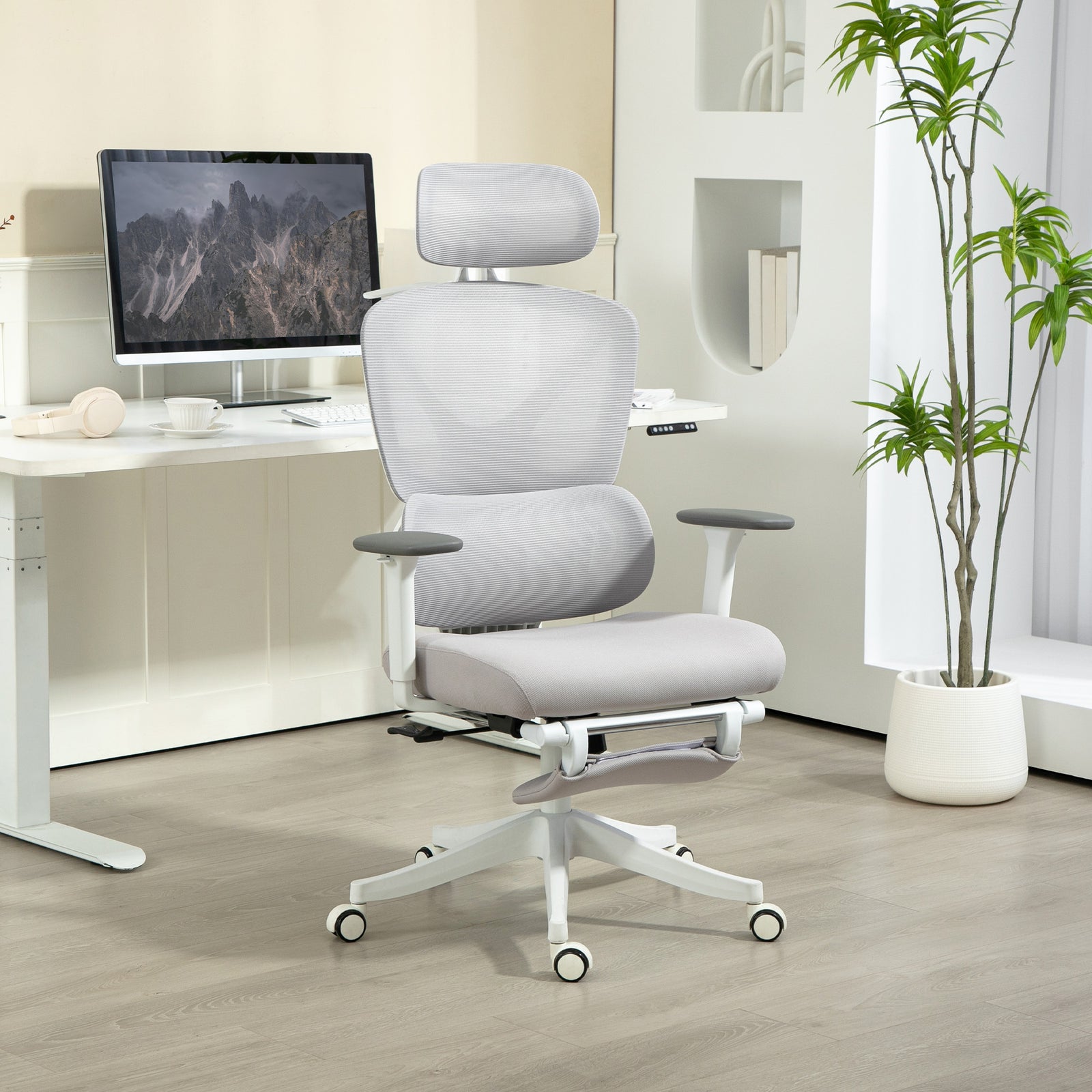 Ergonomic Office Chair Recliner Computer Chair With Footrest