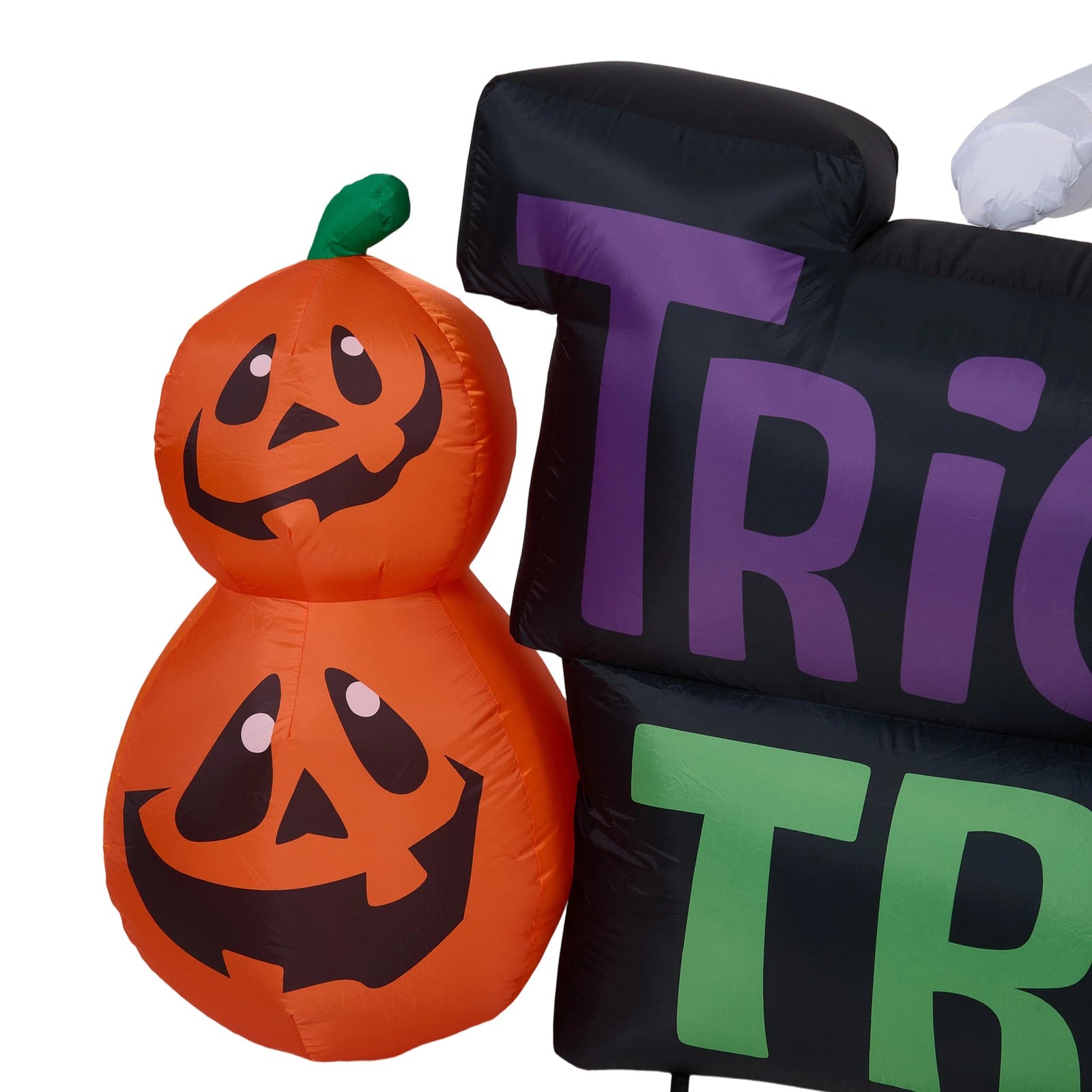 Breeins 5.3ft Halloween Inflatable Pumpkin Ghost Cat Decoration With Built-in Lights