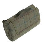 Luxury Green Tweed Picnic Blanket
