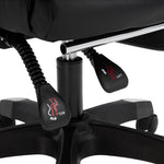 Rgonomic Gaming Chair With Adjustable Height & Backrest Office Computer Chair With Footrest And Pillow | Black & White