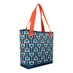 Orla Kiely Tall Flowers Cool Bag | One Size | NavyBlue