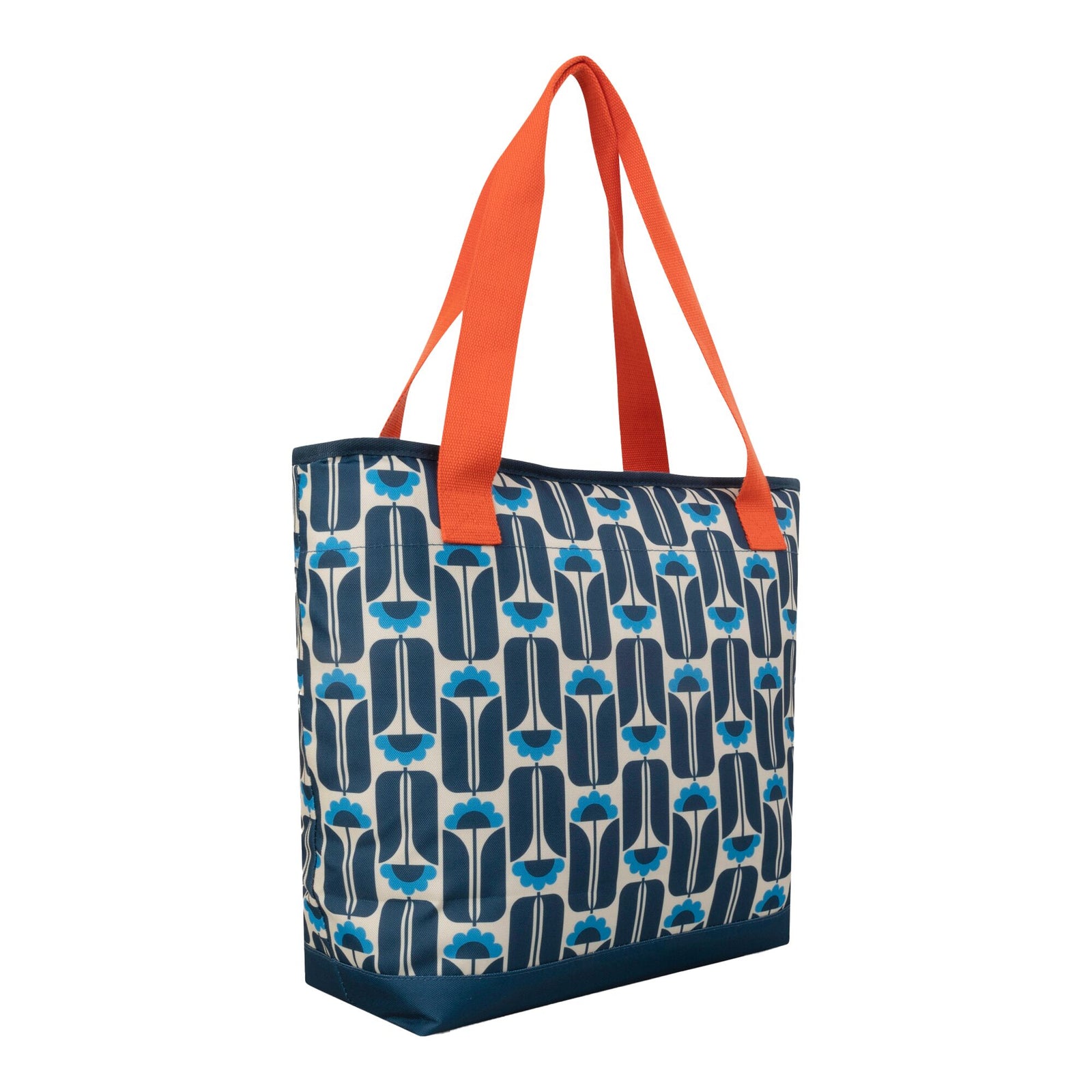 Orla Kiely Tall Flowers Cool Bag | One Size | NavyBlue