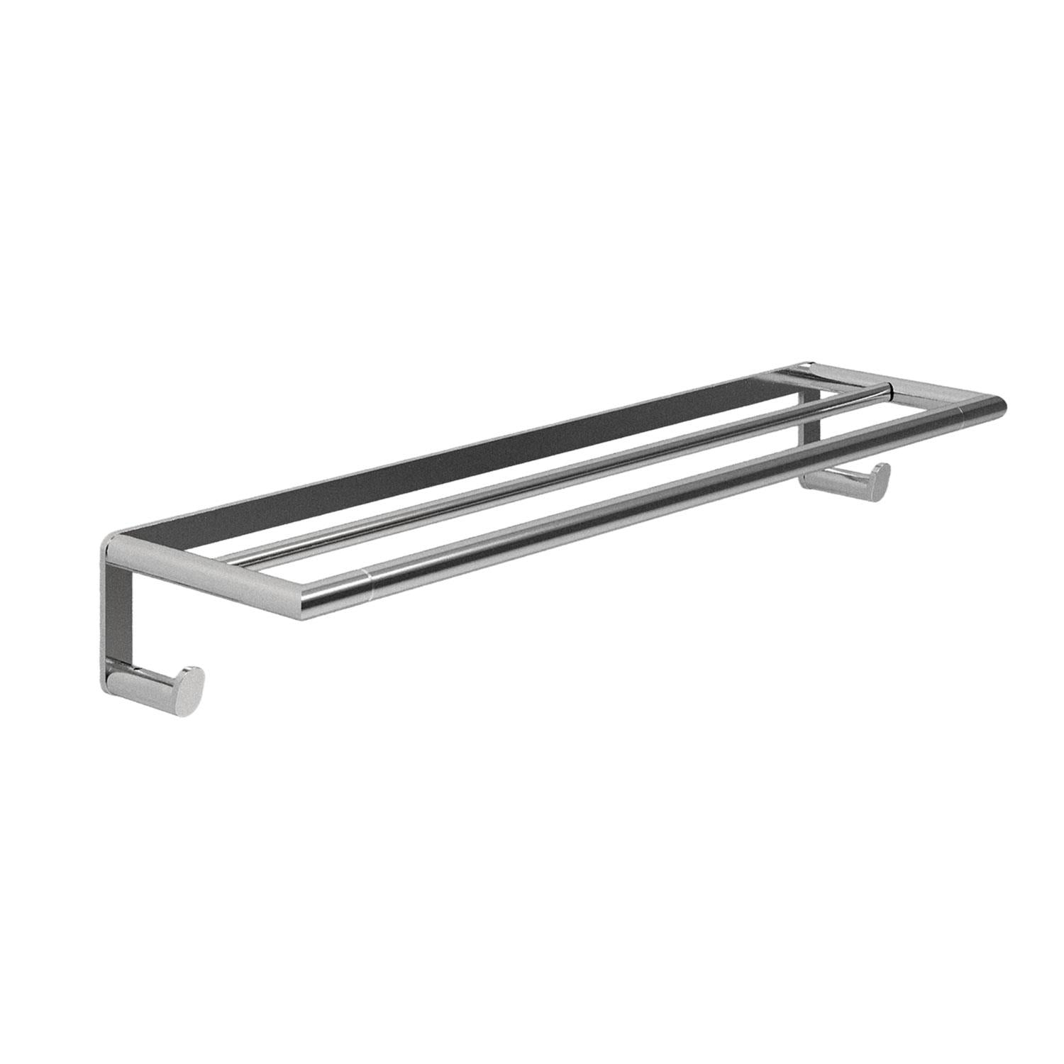 Double Towel Rail 50cm, Chrome, 5kg Resistance, Micra Collection