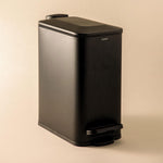 Bathroom Bin 5l, Slim Pedal, Removable Bucket Black Essentials Collection
