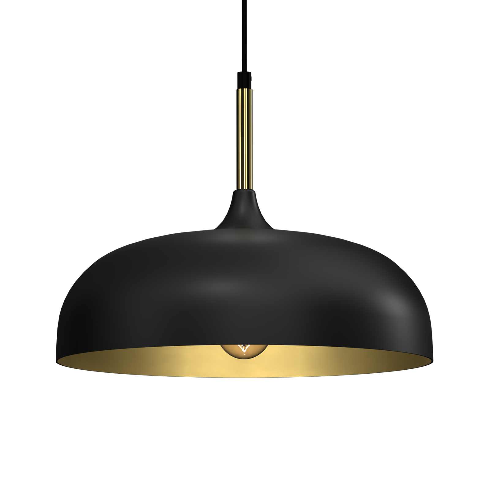 Pendant Lamp Lincoln 1xe27 35cm | 35cm | Black