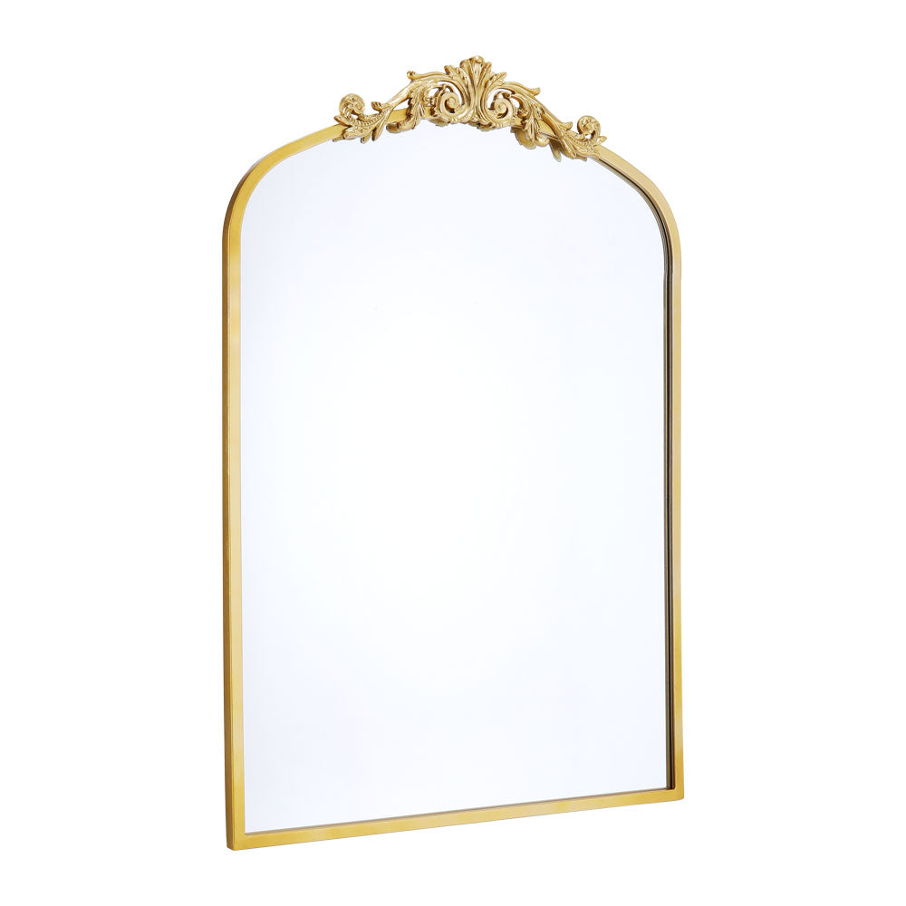 Vintage Classic Gold Arched Mirror, 60cmx90/120/180 Cm,wall Hanging Vintage Accent Mirrors | Small | Gold