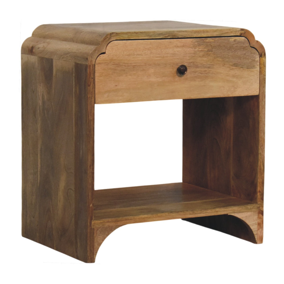 Solid Wood Newton Open-shelf Bedside