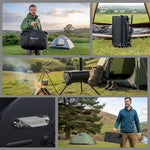 Orion Portable Tri-pod Tent Stove In Black | Black