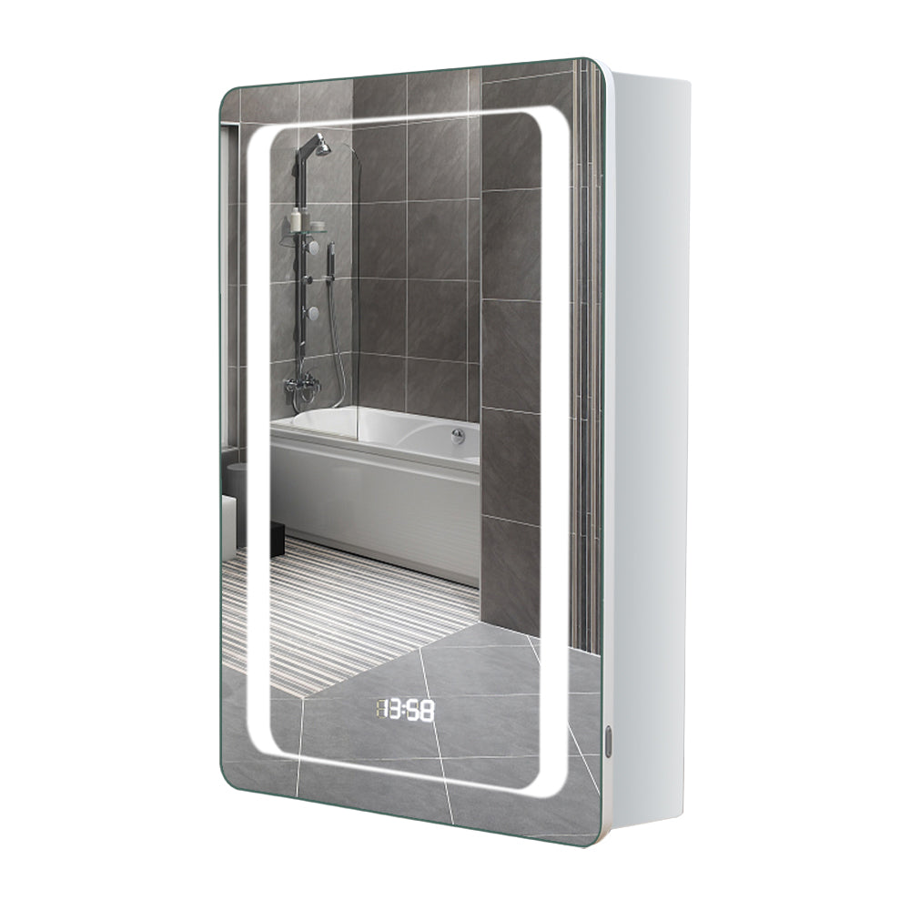 Rectangle Wall Mounted Led Mirror Cabinet