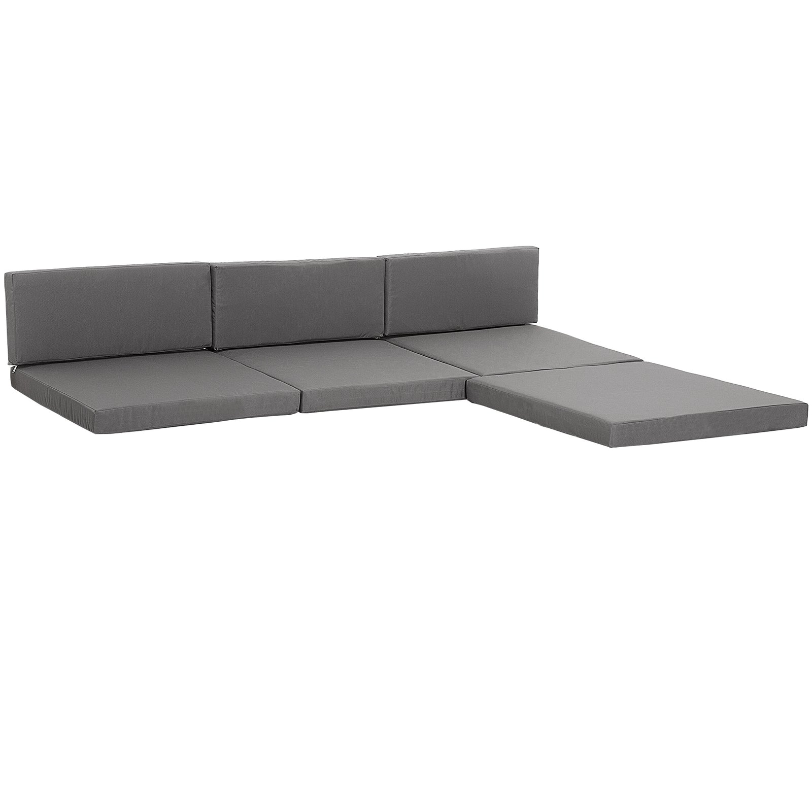 7 Piece Outdoor Furniture Cushion Set For Rattan Furniture | Gray