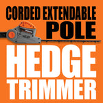 500w Hedge Trimmer Garden Electric Long Reach Telescopic Extendable Hedge Cutter Corded