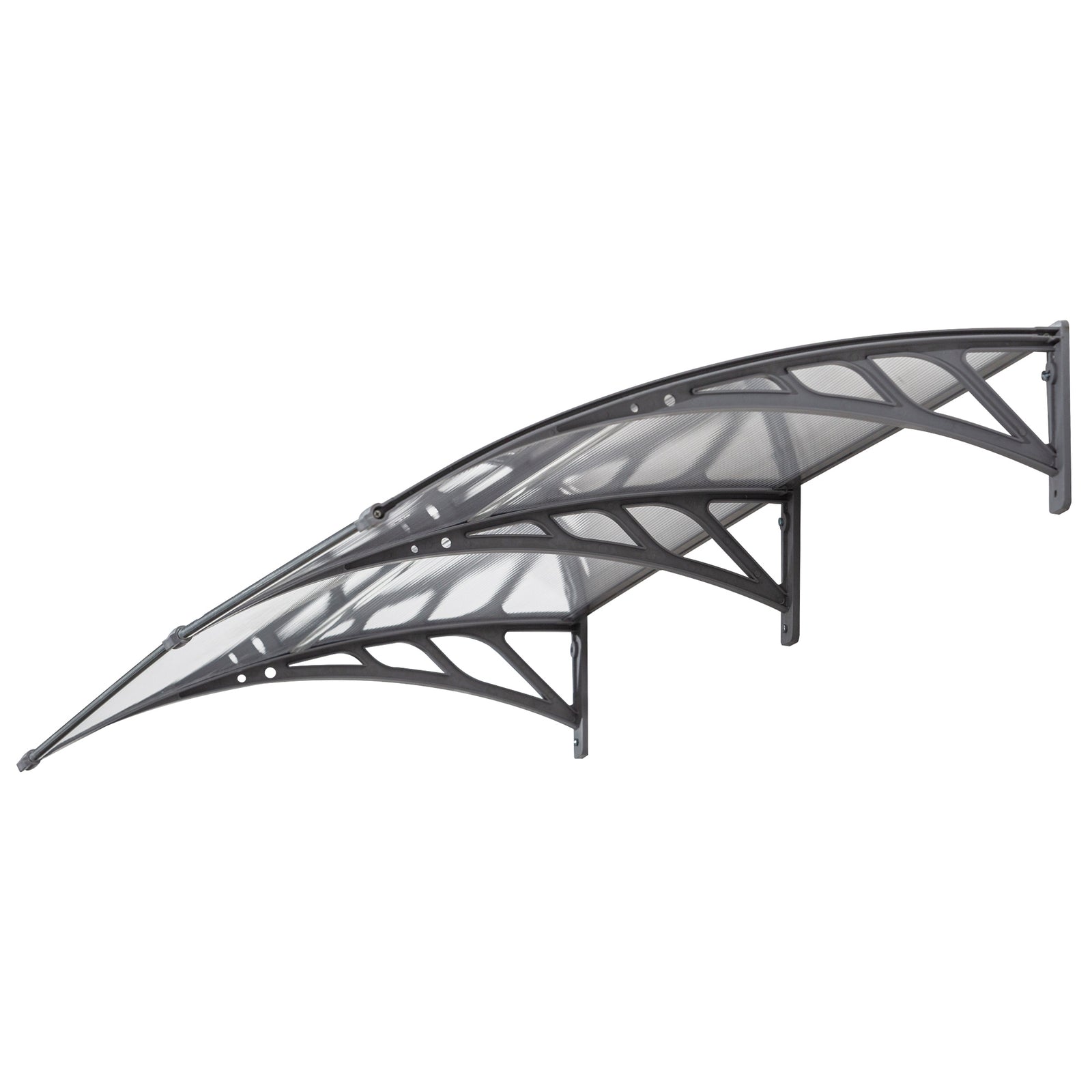 Door Canopy, Outdoor Rain Shelter, 196 X 75cm | White