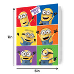 Minions 'from All Of Us' Blank Card, Birthday, Valentines, Mother's Or Fathers Day Official Product