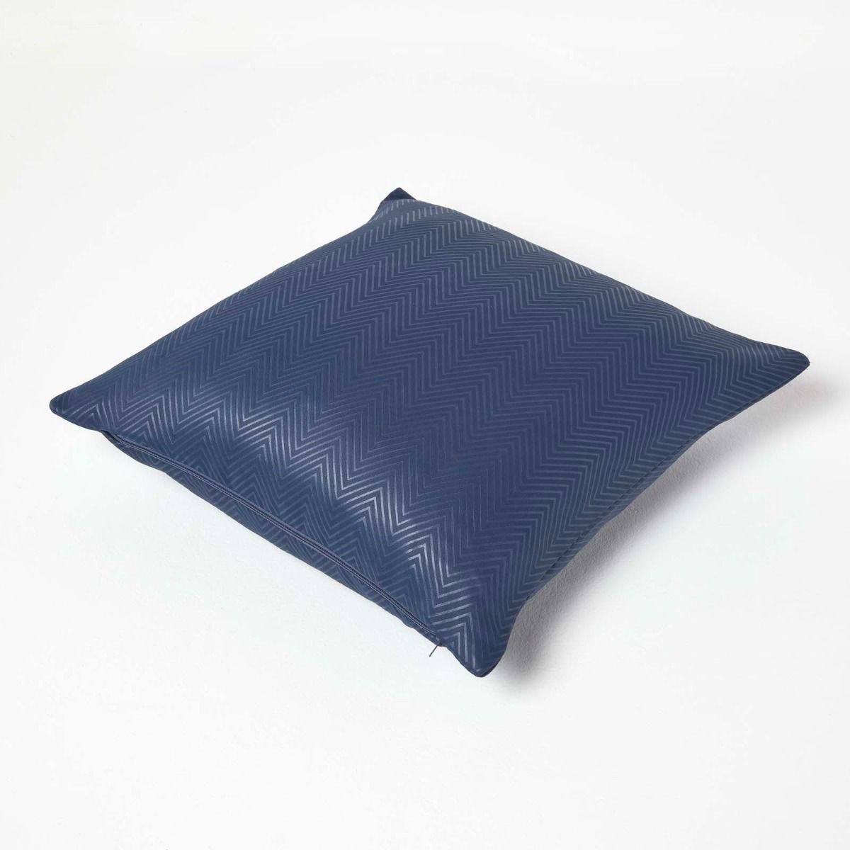 Herringbone Chevron Cushion Cover | 45cm x 45cm | Navy Blue