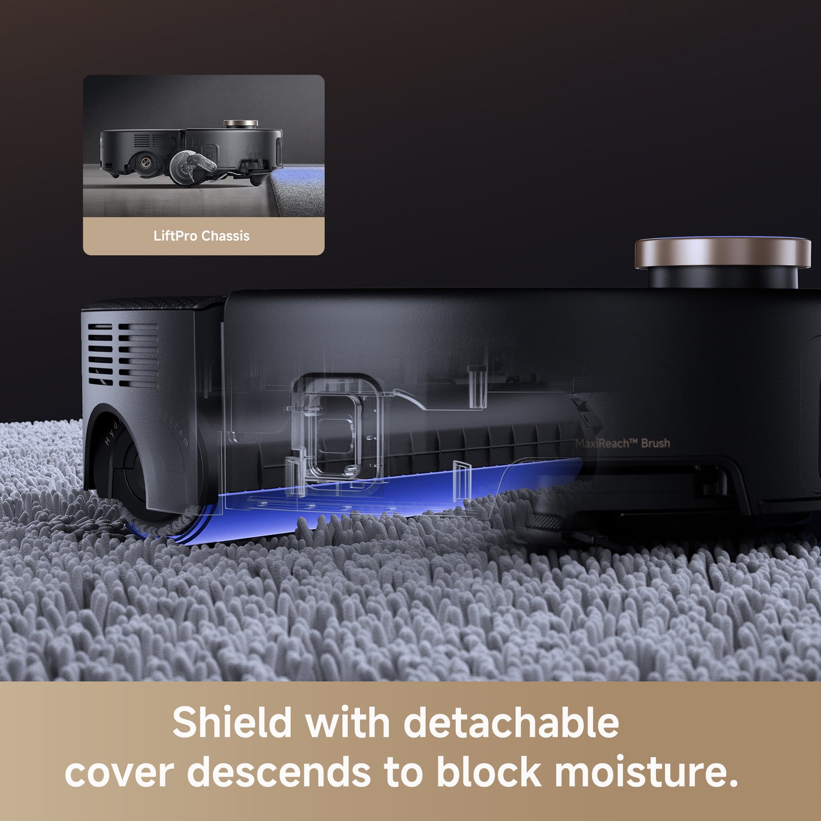 MOVA Z60 Ultra Roller Complete Robot Vacuum Cleaner With Mop Function 28,000 Pa, Liftpro Housing