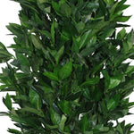 Pair Of 120cm Artificial Topiary Bay Trees Pyramid Cones Extra Large