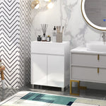 High Gloss Bathroom Floor Cabinet Cupboard With Drawer