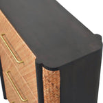Havana Weave 3 Drawer Chest, Brown