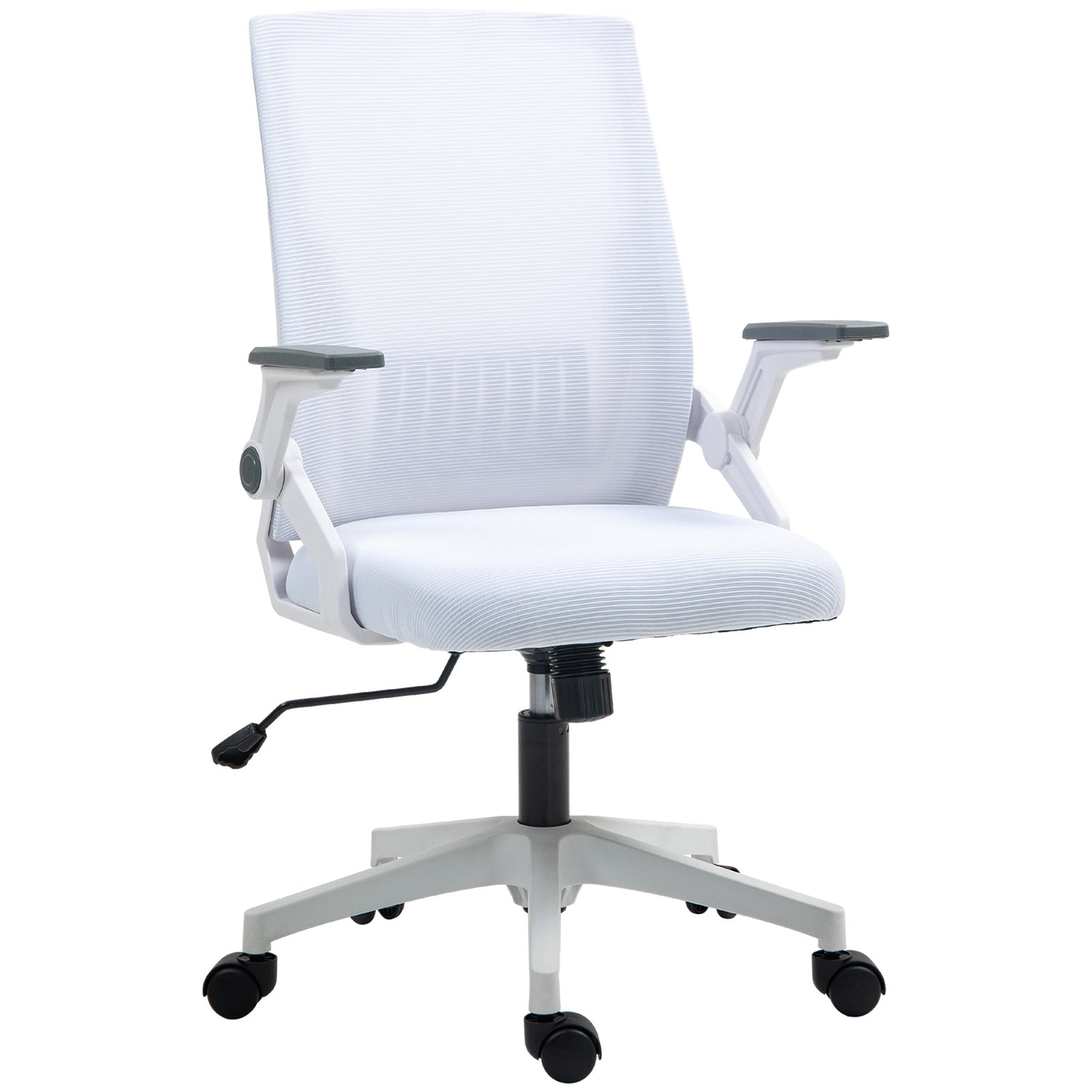 Mesh Office Chair Flip-up Arm Grey | White