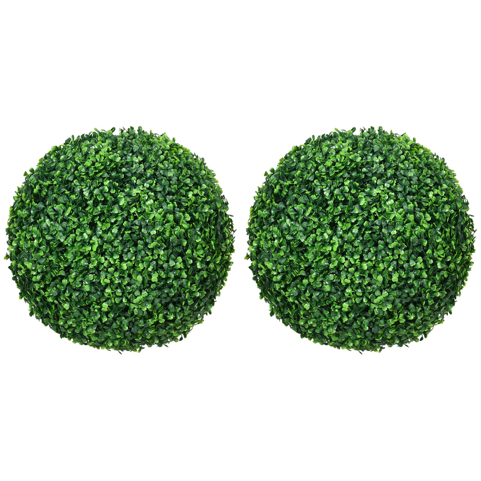 Set Of 2 40cm Artificial Topiary Balls Faux Boxwood