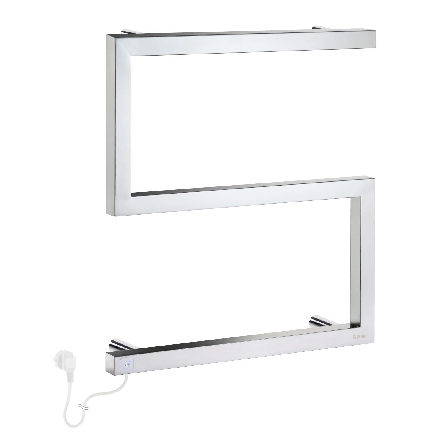 Polished Stainless Steel Heated S-rail Towel Warmer Radiator | Polished Stainless Steel