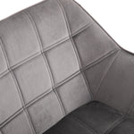 Velvet-feel Accent Chair With Arms Slanted Back Wood Legs | One Size | Gray