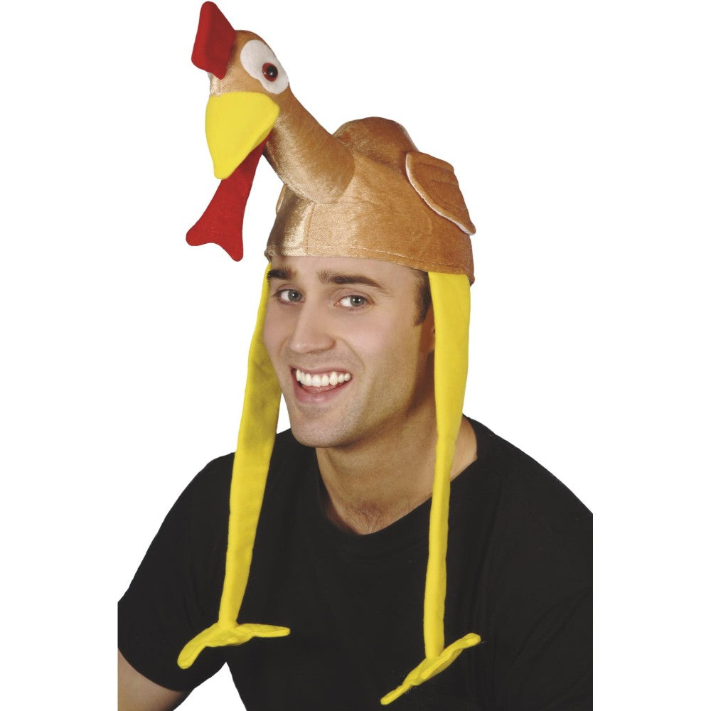 Gobbler Bonnet Turkey Hat, Brown
