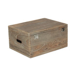 Oak Effect Wooden Box | Large | Brown