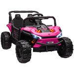 12v Kids Ride On Car, Electric Truck W/ Remote, Four Suspension Wheels | Pink
