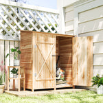 Garden Storage Shed Tool Organizer W/ Table, 140x75x157cm