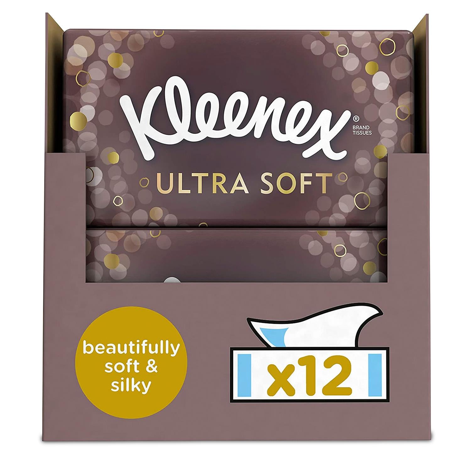 Facial Tissues Ultra Soft Mega Pack Luxury And Silky Tissues, 12 Pack
