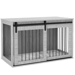 Dog Crate W/ Cushion | Gray