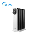 11 U-type Fins Electric Oil Heater With Knob Control & 24-hour Timer, Overheat & Tip-over Protection